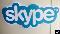 FILE - The Skype logo is pictured at Skype headquarters in Luxembourg, May 10, 2011. 