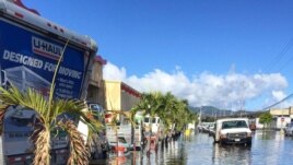 This file photo shows the result of high-tide coastal flooding in the city of Honolulu, on the Hawaiian island of Oahu. (Photo Credit: Hawaii Sea Grant King Tides Project)