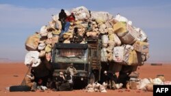 Camion à Madama au Niger le 1er janvier 2015.