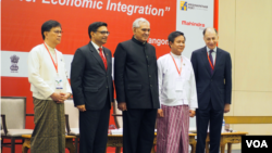 Introductory session of the India-Myanmar Business Conclave, Yangon, March 22. (VOA / B. Dunant)