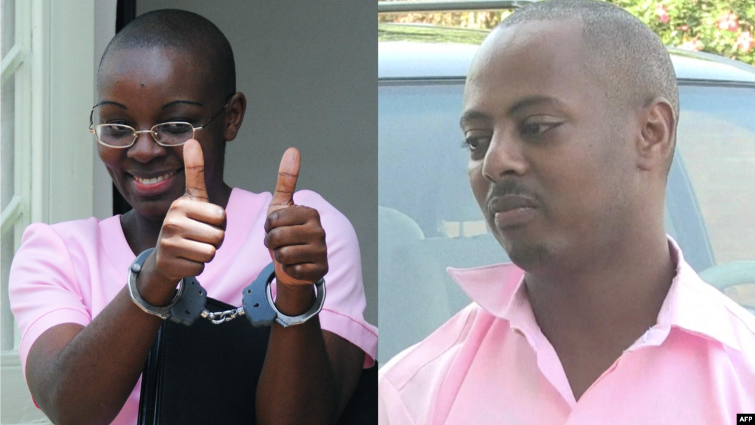 Madamu Victoire Ingabire Umuhoza n'umuhanzi Kizito Mihigo 