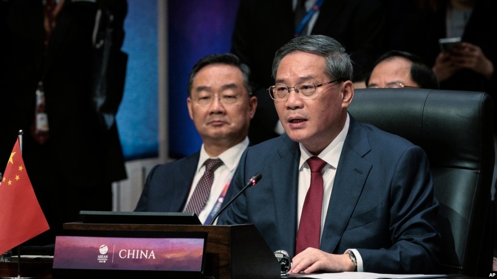 中国国务院总理李强2023年9月6日出席第26次中国-东盟(10+1)领导人会议。（媒体联访照片）(photo:VOA)