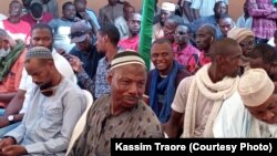 Issa Kaou Djim membre du M5 RFP. (Kassim Traoré/VOA)