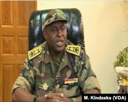 General Robbinson Agha, commander of Cameroon troops fighting the separatists in Cameroons north west region. Bamenda, Cameroon, May 24, 2019.