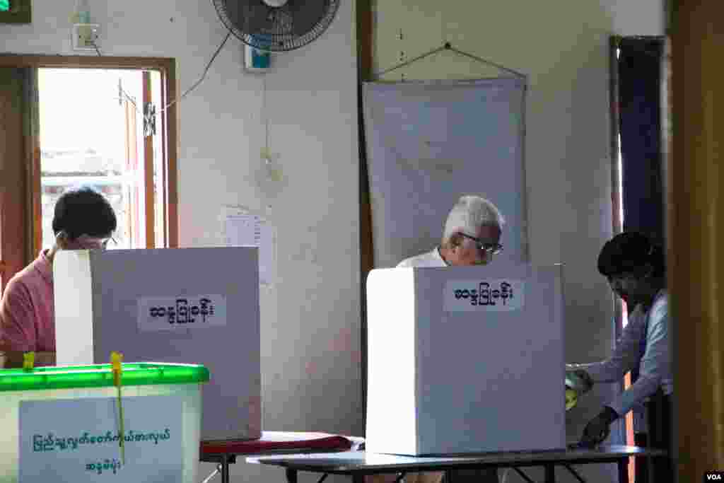 Voting began in Myanmar Saturday in by-elections
