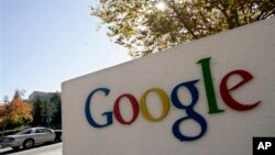 Exterior view of Google headquarters in Mountain View, Calif., undated file photo.