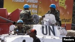 Des Casques bleus à Goma, le 6 décembre 2008. 