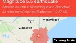 Nzvimbo dzeZimbabwe neMozambique dzaona kundengendeka kwenyika kukuru