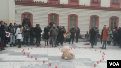 Protest solidarnosti u Beogradu "Srce za Davida - Beograd uz Banja Luku"