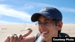 داین اسریواستاوا، محقق دانشگاه بریتیش کلمبیای کانادا، گونه ای حشره را در دست دارد که یکی از نشانهای تعادل در اکوسیستم است