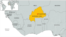 Map of Burkina Faso