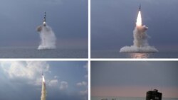 북한이 지난 10월 신형 잠수함발사탄도미사일(SLBM) 시험 발사에 성공했다며 관영매체를 통해 공개한 사진.