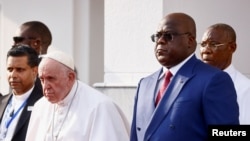 Papa Fransisiko kumwe na prezida wa Kongo