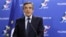FILE - Candidate for the right-wing Les Republicains (LR) party primaries ahead of the 2017 presidential election and former French prime minister Francois Fillon delivers a speech at his campaign headquarters, Nov. 20, 2016.