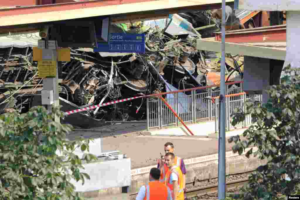 El accidente de tren en la estación de Bretigny-sur-Orge el viernes 12 de julio causño la muerte de seis personas.