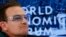 FILE - Singer Bono attends a session at the annual meeting of the World Economic Forum (WEF) in Davos, Switzerland, Jan. 24, 2014. 