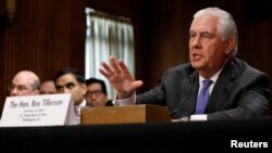 U.S. Secretary of State Rex Tillerson testifies before the Senate Foreign Relations Committee on Capitol Hill in Washington, D.C., June 13, 2017.