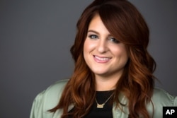 Singer Meghan Trainor poses for a portrait in New York to promote her new hit single, "No," March 9, 2016.