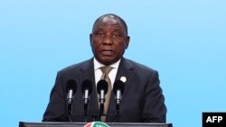 Le président sud-africain, Cyril Ramaphosa, à Beijing, le 3 septembre 2018.