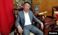 China's ambassador to Kenya Wu Peng speaks during an interview with Reuters at the Chinese embassy in Nairobi, June 6, 2019.