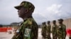 FILE - Kenyan members of the Multinational Security Support Mission (MSS) stand at attention in Port Au Prince, Haiti on Sept. 05, 2024.