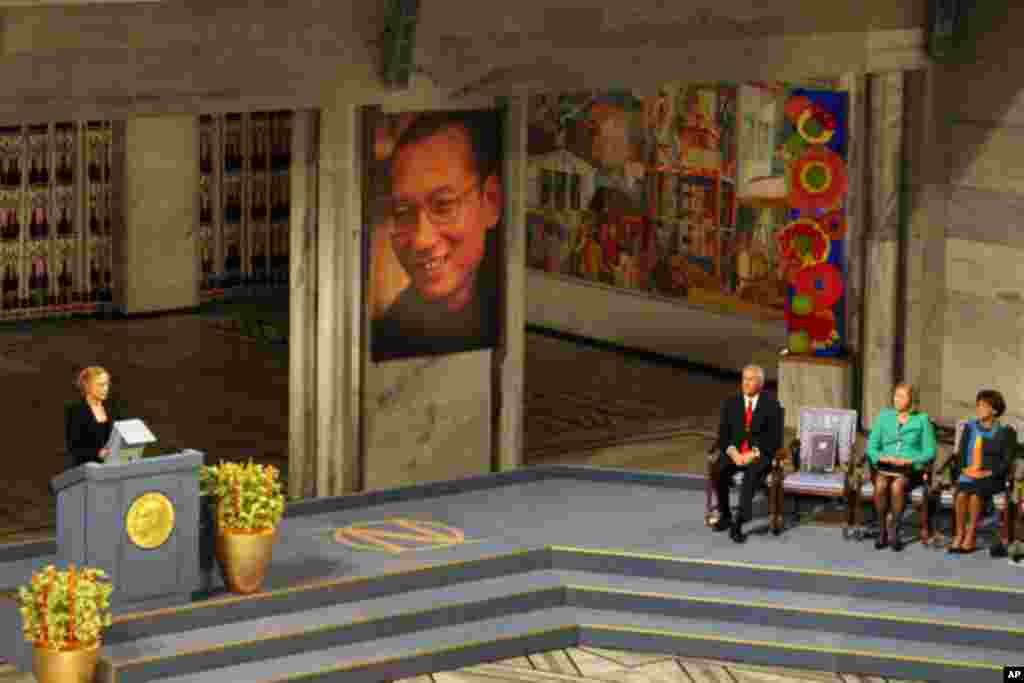 挪威女演员乌尔曼用英语深情朗读刘晓波的《我没有敌人---我的最后陈述》