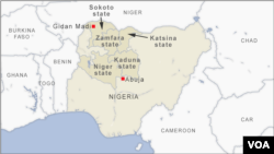 Gunmen attacked a police base in Nigeria's northwestern Sokoto state, killing two police officers, Sept. 17, 2020. 