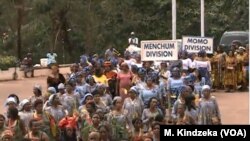 FILE - Women from the English-speaking regions march for peace in Yaounde, Cameroon, April 18, 2019.