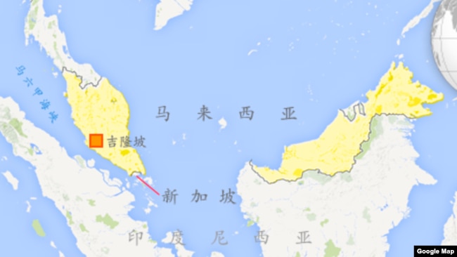 马来西亚地理位置图