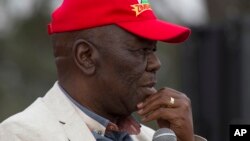 Le leader de l'opposition zimbabwéenne et candidat à la présidentielle de 2018, Morgan Tsvangirai, lors d’un rassemblement de son parti à Harare, Zimbabwe, 5 août 2017.