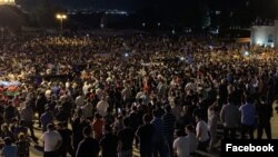 Bakıda yürüş keçirilir (Foto Ramin Dekonun səhifəsindəndir)