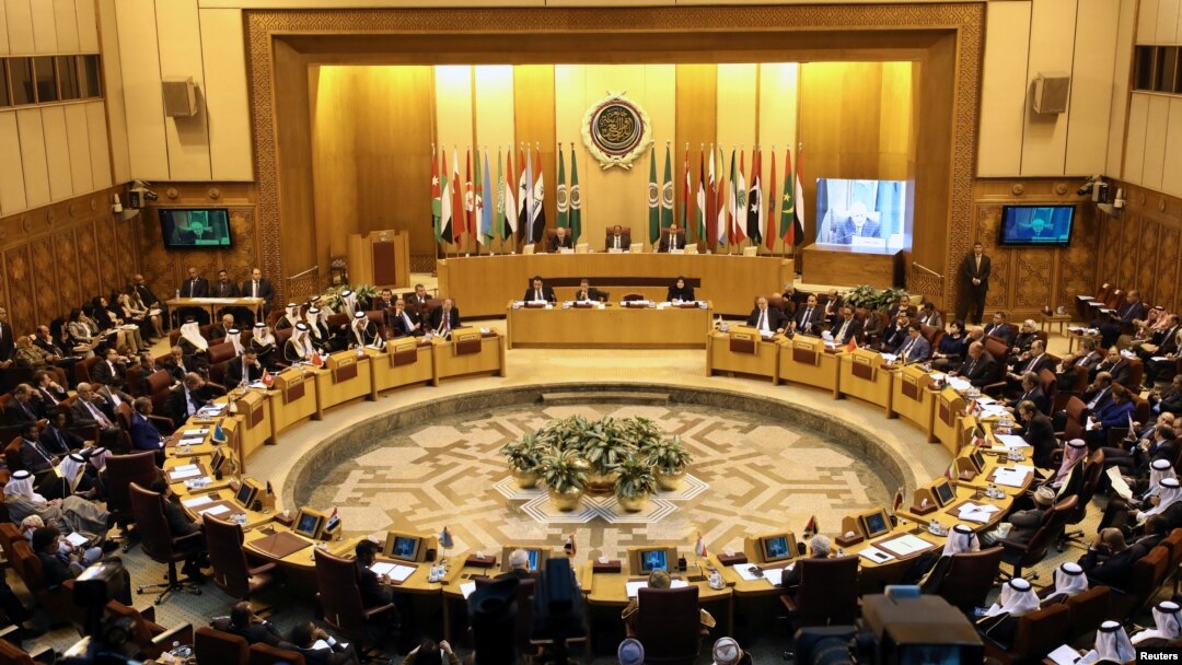 Menteri Luar Negeri Liga Arab mengadakan pertemuan darurat untuk membahas keputusan Presiden Amerika Donald Trump untuk mengakui Yerusalem sebagai Ibu Kota Israel, di Kairo, Mesir, 9 Desember 2017. 