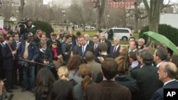 Democratic governors after White House meeting with President Barack Obama, February 25, 2011