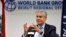 World Bank Vice President for the Middle East and North Africa Ferid Belhaj, speaks during a press conference in Beirut, Lebanon, July 31, 2018. 