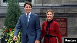 Prime Minister Justin Trudeau and his wife Sophie Gregoire Trudeau