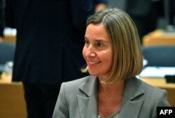 High Representative of the Union for Foreign Affairs and Security Policy Federica Mogherini has voiced oppostion to renewed sanctions on Iran.