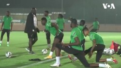 Yan wasan Najeriya na atisaye gabanin karawar da za su yi da Guinea-Bissau a rukunkin D na gasar AFCON