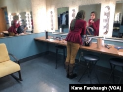 WHBF-TV Reporter Tahera Rahman prepares her makeup ahead of the 6PM Newscast.