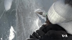 Ice-Carving Champion Competes in Mostly Male-Dominated Art Form