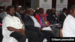 Chiefs attending a meeting in Bulawayo, Matabeleland region.