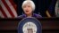 FILE - Federal Reserve Chair Janet Yellen speaks during a news conference following the Federal Open Market Committee meeting in Washington, Dec. 13, 2017. 