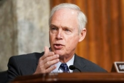 FILE - Sen. Ron Johnson, R-Wis., speaks during a hearing at the U.S. Capitol, March 3, 2021,