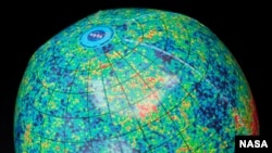 This cosmic beach ball displays a full-sky map of the microwave radiation left over from the Big Bang event that created the universe 13.7 billion years ago. (NASA)