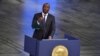 FILE - Congolese gynecologist and co-laureate of the 2018 Nobel Peace Prize Denis Mukwege speaking after accepting his award during the Nobel Peace Prize ceremony 2018 on December 10, 2018 at the City Hall in Oslo, Norway. 