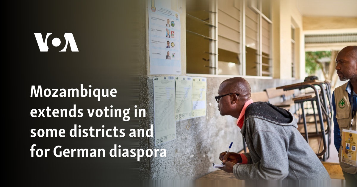 Mozambique extends voting in some districts and for German diaspora