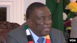 President Mnangagwa is in Russia as part of a five-nation visit, which ends after he attends the World Economic Forum in Davos, Switzerland later this month. (C Mavhunga/VOA)
