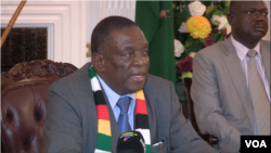 President Mnangagwa ended his five-nation tour and is returning to Zimbabwe. (C Mavhunga/VOA)