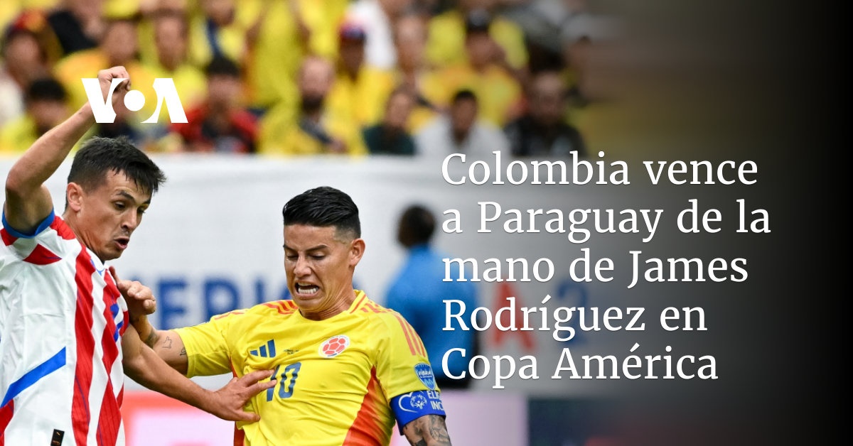 Colombia vence a Paraguay de la mano de James Rodríguez en Copa América