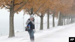 Chicago fue una de las primeras ciudades de Estados Unidos que comenzó a sentir los efectos de un intenso frente frío este 11 de noviembre de 2019.