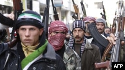 Suriyeli muhalefet grubu gösterisi, 10 Şubat Cuma, 2012. (AP Photo)